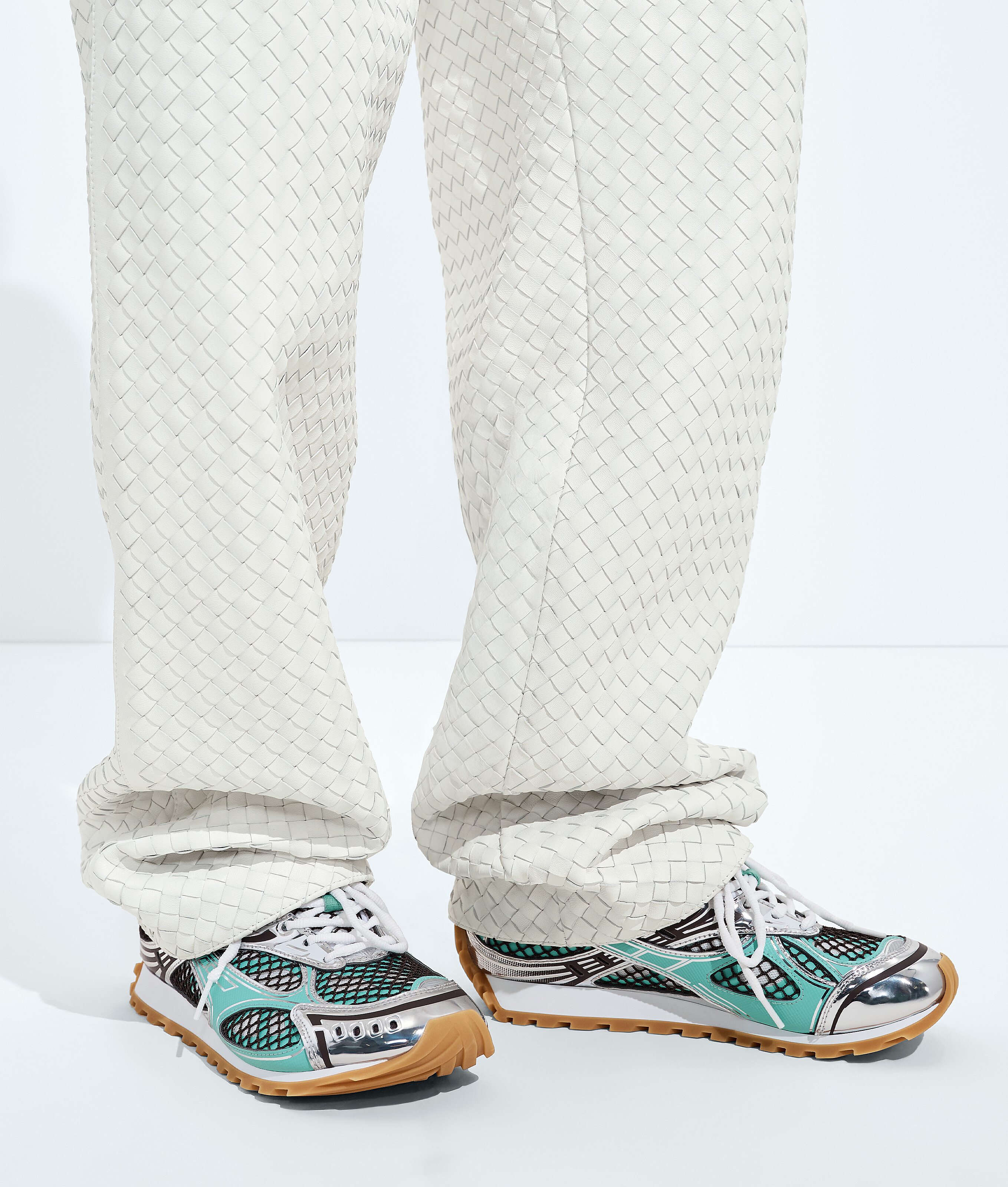 Women's Orbit Sneaker in Green oasis/espresso Bottega Veneta Luxembourg EN - Image 2