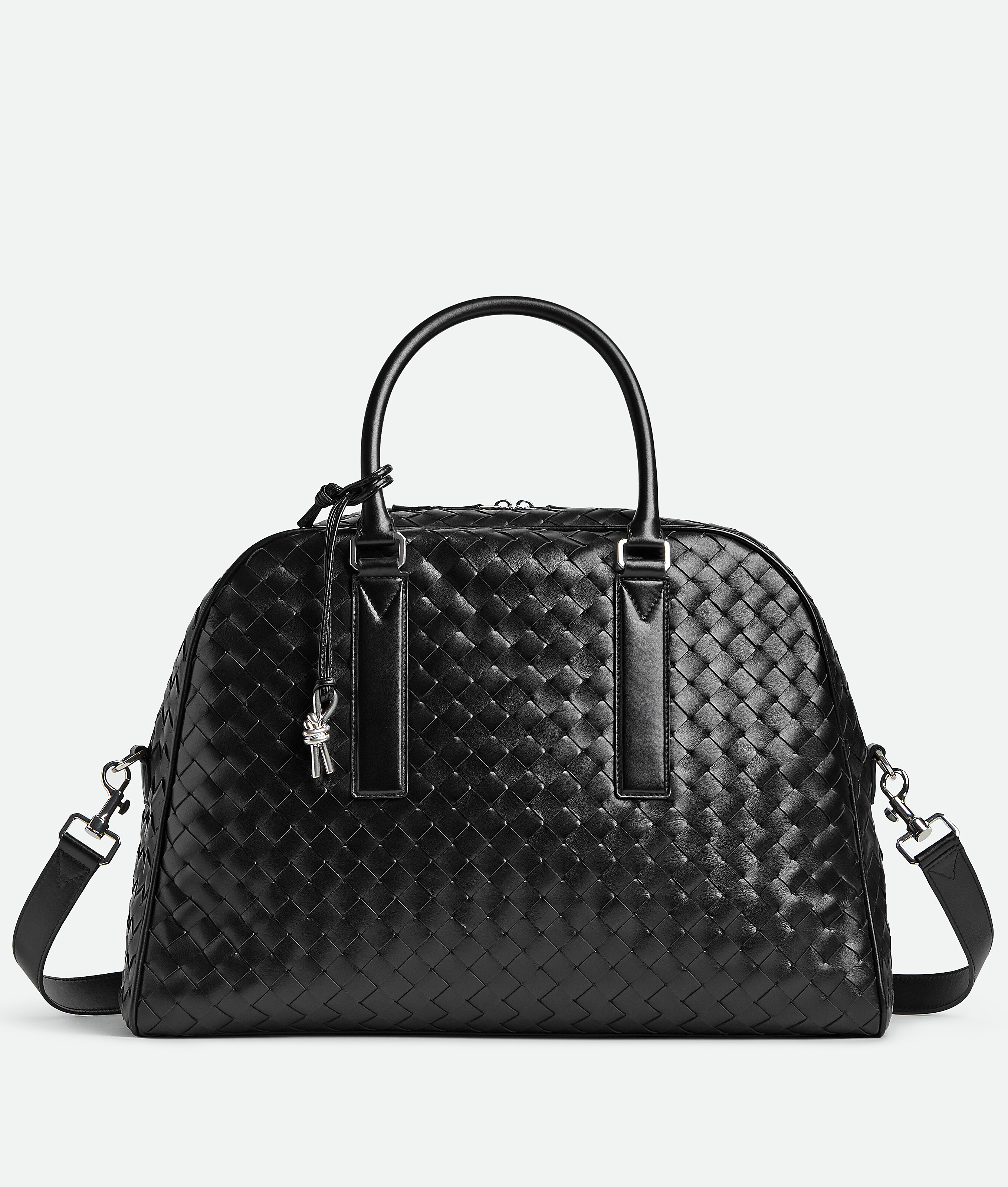 Bottega Veneta Intrecciato Leather Bag In Black
