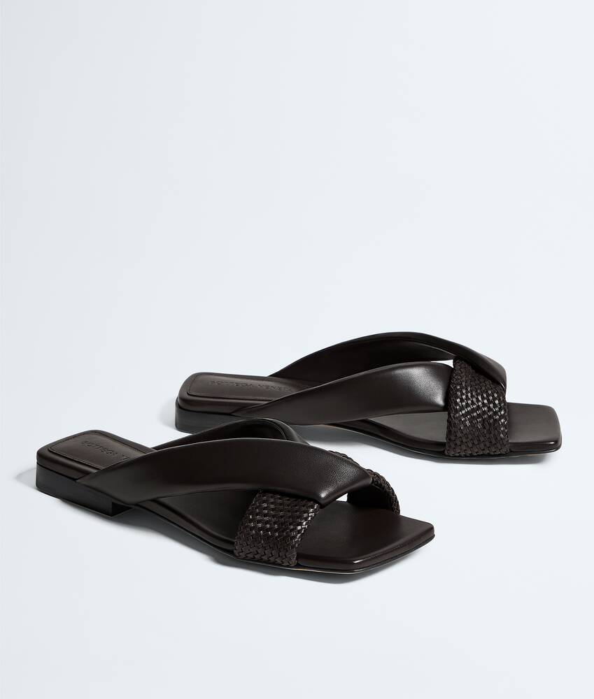 Women's Riva Flat Mule in Espresso Bottega Veneta Spain EN - Image 3