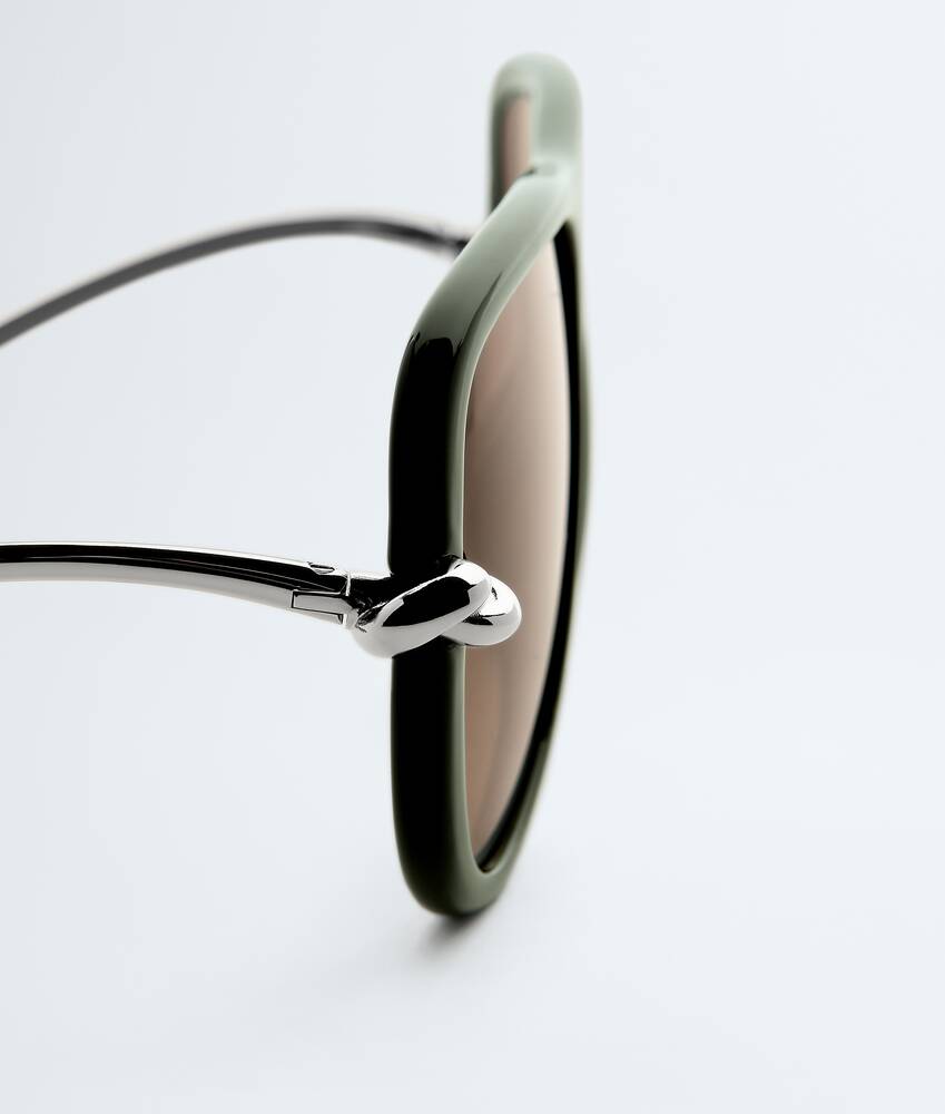 Knot Aviator-Sonnenbrille in Green brown Bottega Veneta Schweiz DE - Image 4