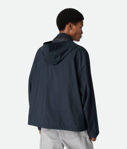 Verstaubarer Blouson mit Kapuze aus Nylon