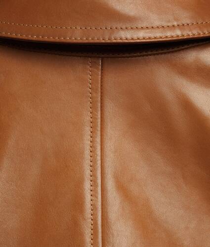 Men's Shearling and Leather Blouson in Deep caramel/ivory Bottega Veneta Greece EN - Image 5