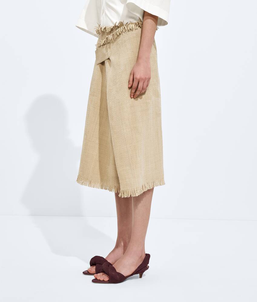 Ela's Saia em Camur&ccedil;a Mini Intreccio em Trench Bottega Veneta Brasil PT - Image 2