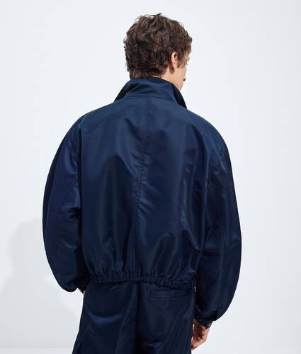 Men's Satin Nylon Blouson in Navy Bottega Veneta Canada EN - Image 3