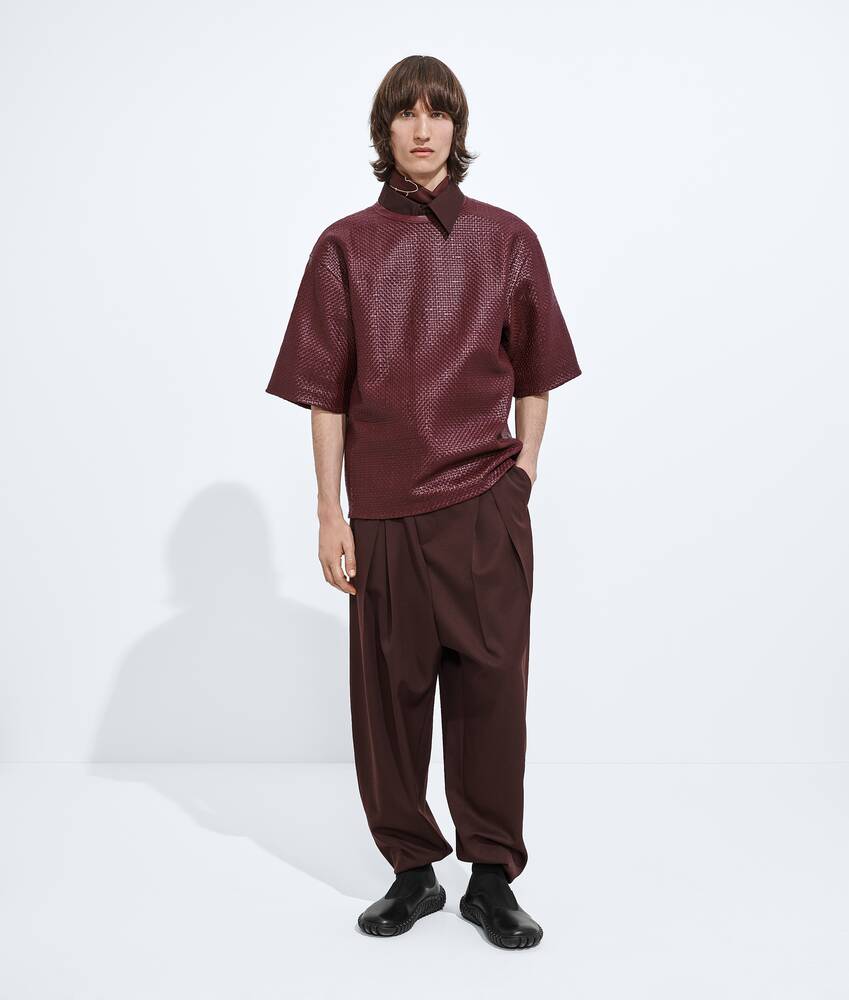 Men's Mini Intrecciato T-Shirt in Barolo Bottega Veneta Hong Kong SAR China EN - Image 4