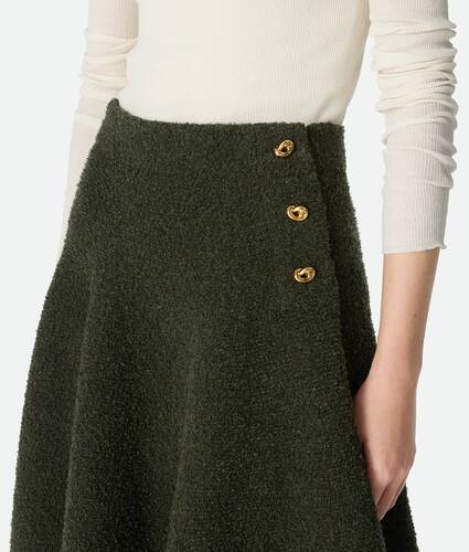 Wool Bouclé Skirt