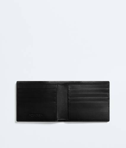 Men's Intrecciato Bi-Fold Wallet in Black Bottega Veneta Czechia EN - Image 2