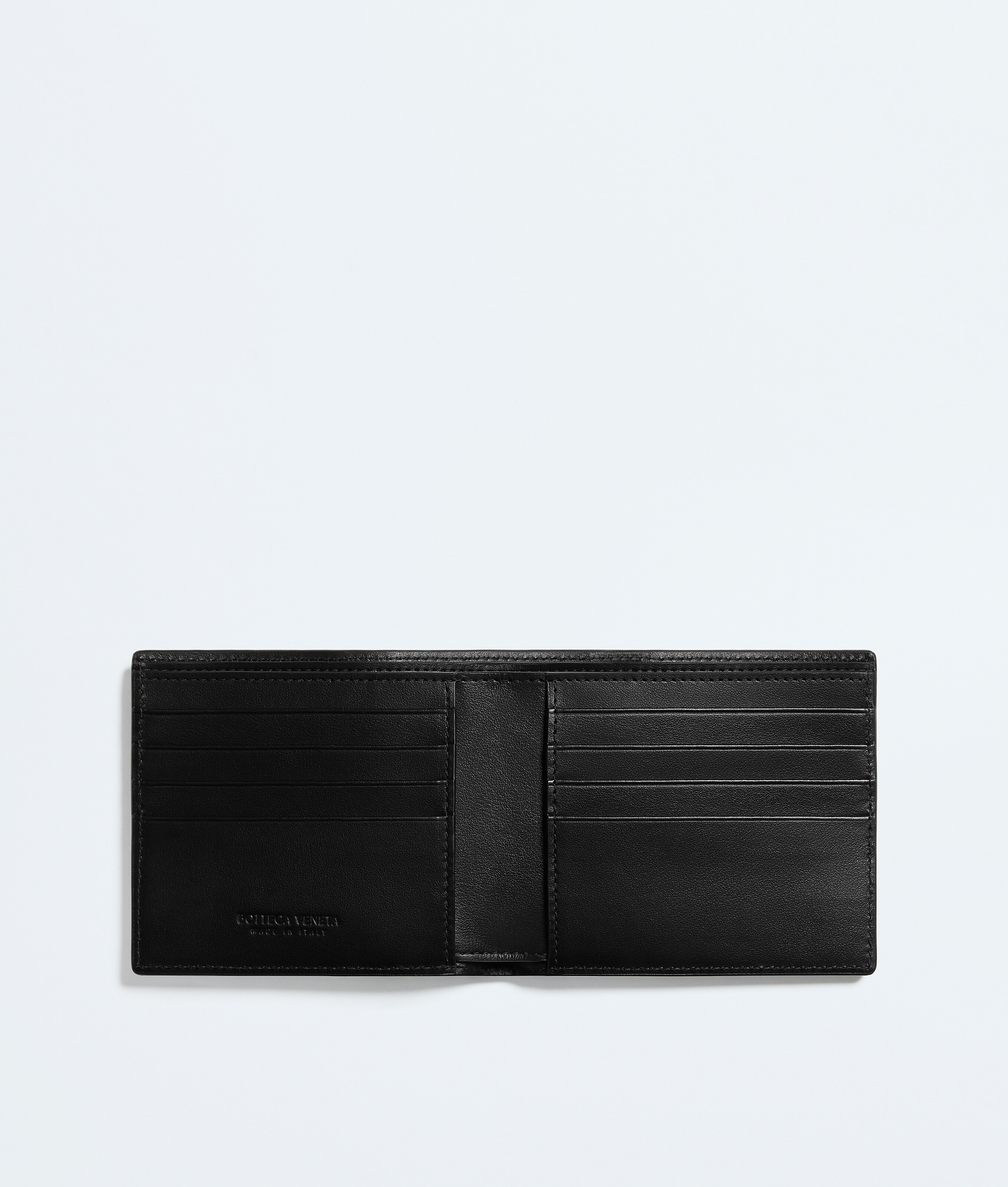 Men's Intrecciato Bi-Fold Wallet in Black Bottega Veneta Luxembourg EN - Image 2