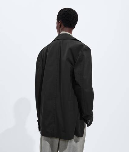 Men's Nylon And Cotton Coat  in Double black Bottega Veneta Croatia EN - Image 2