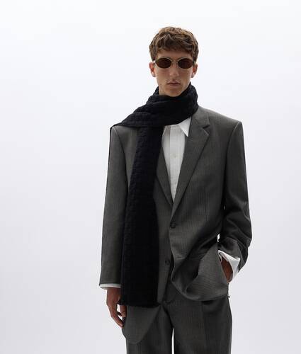 Sciarpa Intrecciato in cashmere da Uomo in Double black Bottega Veneta Italia IT - Image 2