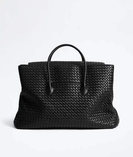 Men's Large Piega Tote in Black Bottega Veneta Hong Kong SAR China EN - Image 6