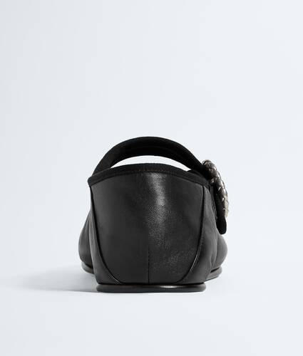 Women's Veneziana Mary-Jane Ballerina in Black Bottega Veneta Cyprus EN - Image 5