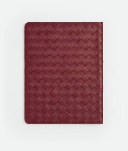 Maxi Intrecciato Notebook Cover in Bordeaux Bottega Veneta Finland EN - Image 3