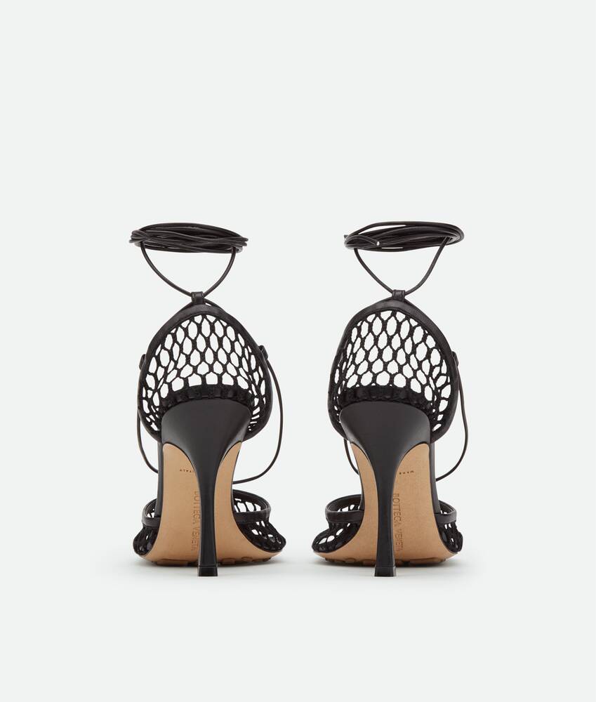 Women's Stretch Lace-Up Sandal in Black Bottega Veneta Canada EN - Image 3
