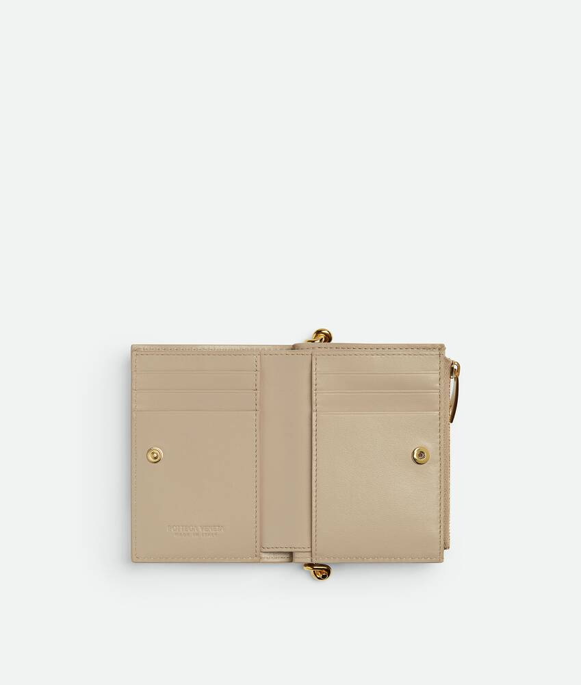 Portefeuille Bi-Fold Solstice petit format pour Femme en Ecru Bottega Veneta Belgique FR - Image 2