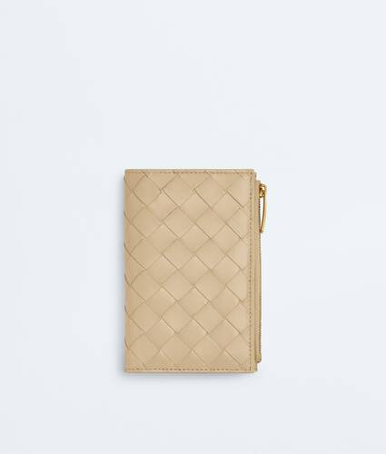 Medium Intrecciato Bi-Fold Zip Wallet