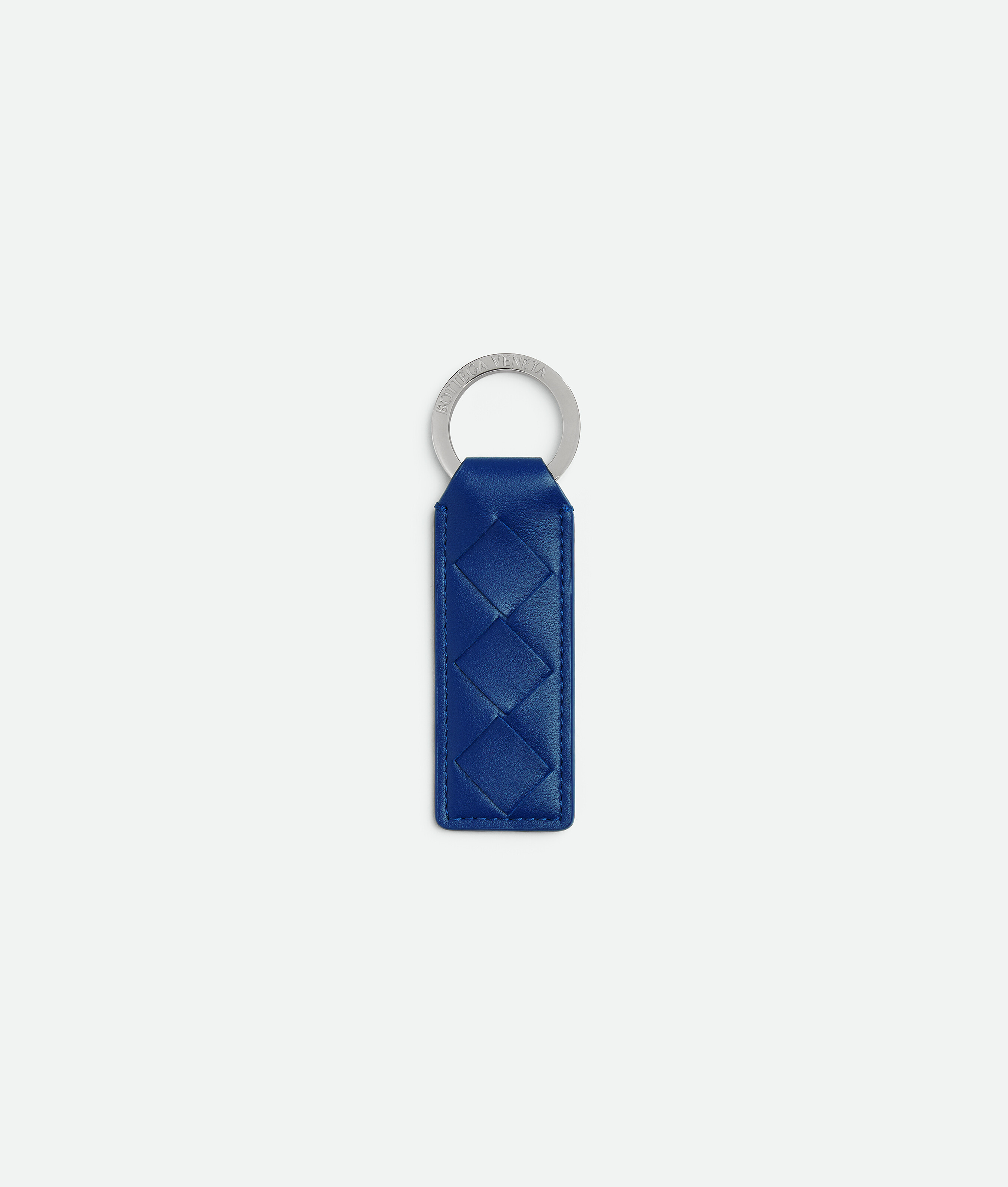 Bottega Veneta Tab Key Ring - Blue - Man -