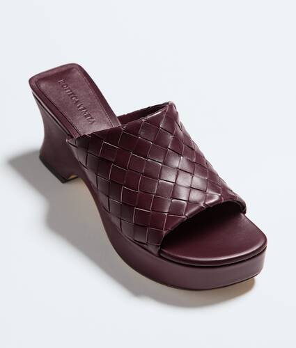 Women's Rosita Wedge Mule in Deep mahogany Bottega Veneta Slovakia EN - Image 4