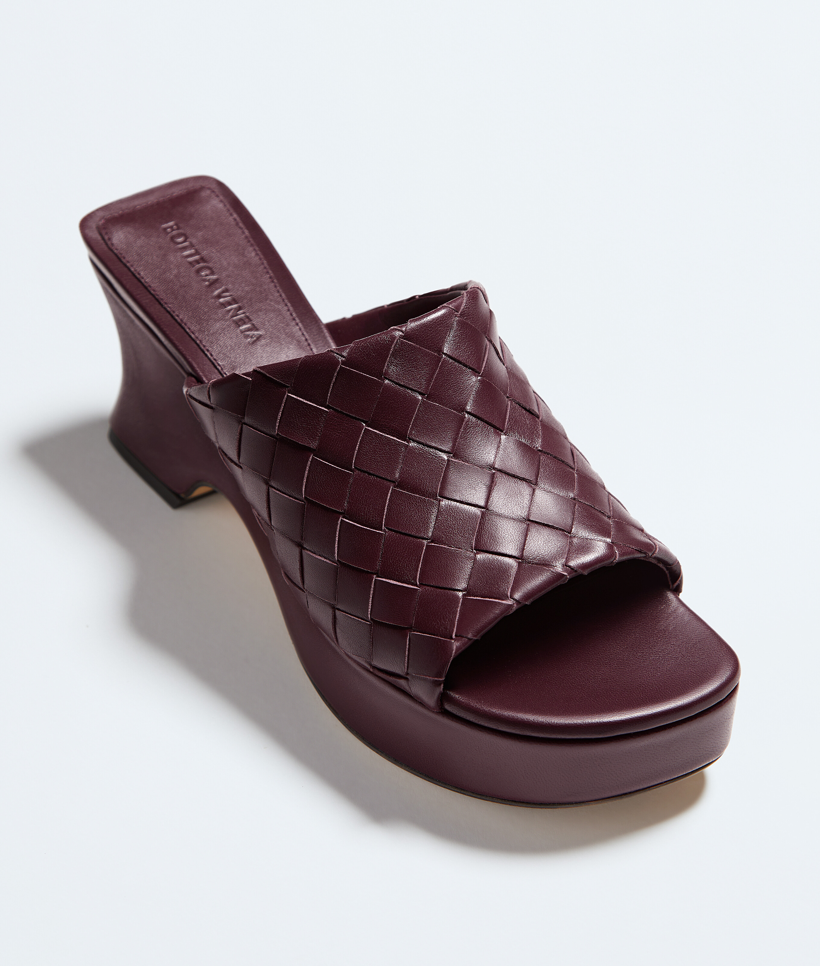 Mules compensées Rosita pour Femme en Deep mahogany Bottega Veneta Monaco FR - Image 4