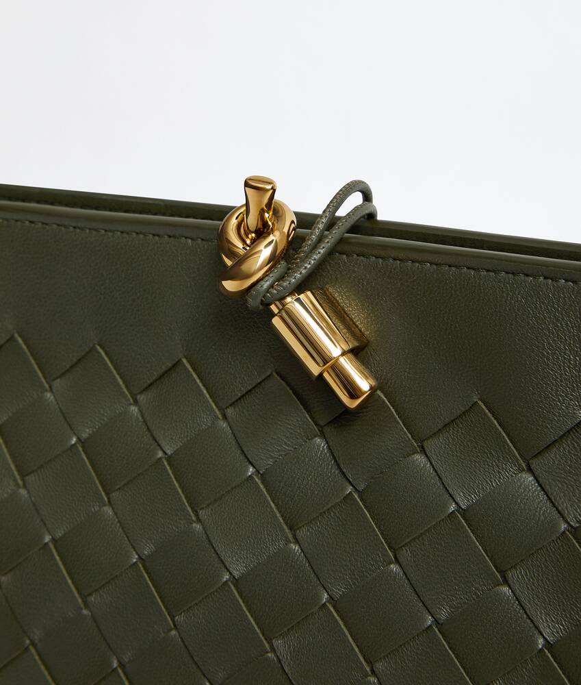 Ela's Pouch Boat Andiamo em Bark green Bottega Veneta Brasil PT - Image 6