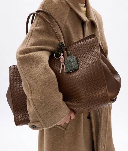 Key Holder Necklace  in Bark green Bottega Veneta Italy EN - Image 5