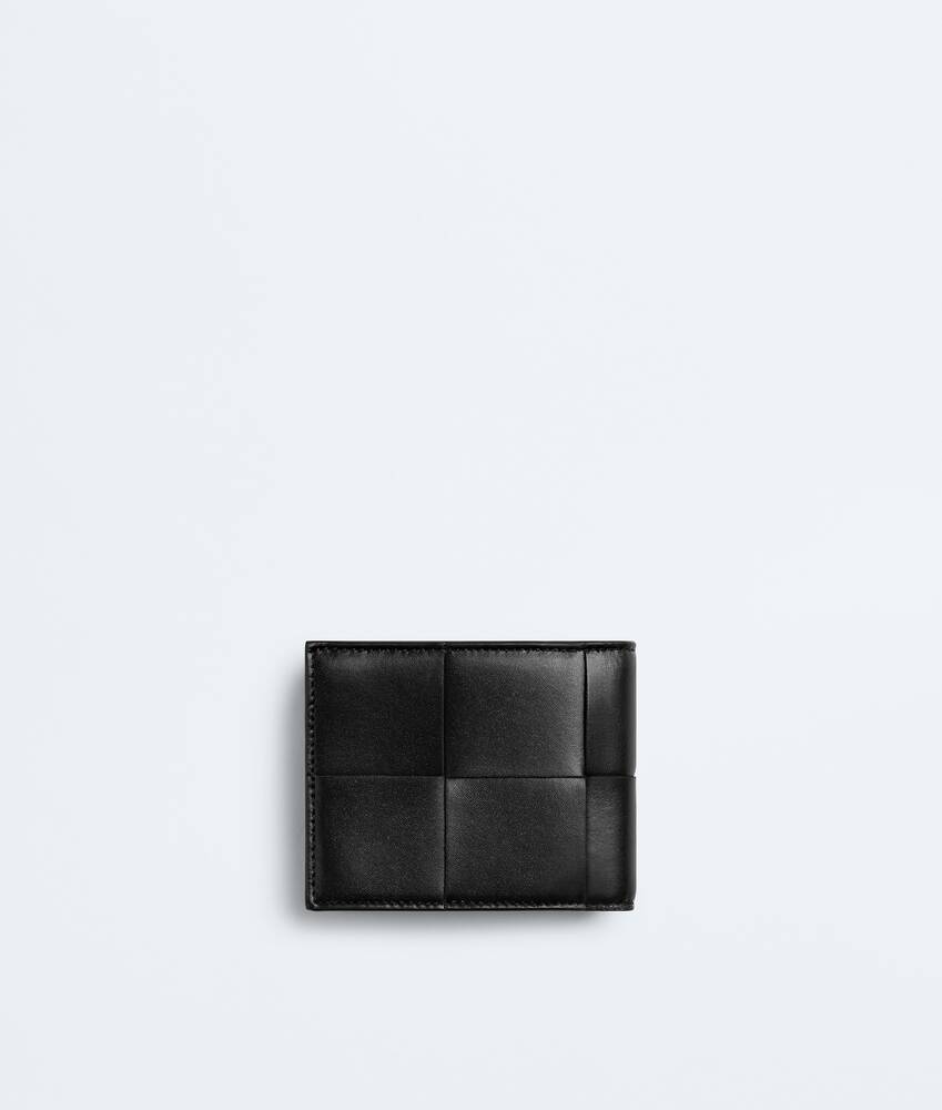 Men's Cassette Small Bi-Fold Wallet With Zip in Black Bottega Veneta United States EN - Image 3