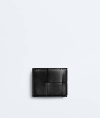 Cartera Cassette Bi-Fold peque&ntilde;a con cremallera para Hombre en Black Bottega Veneta Espa&ntilde;a ES - Image 3