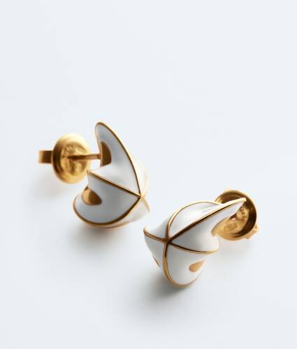 Women's Candy Drop Earrings in White Bottega Veneta Luxembourg EN - Image 4