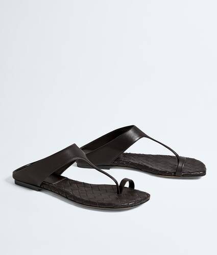 Women's Livia Flat Thong in Espresso Bottega Veneta United States EN - Image 3