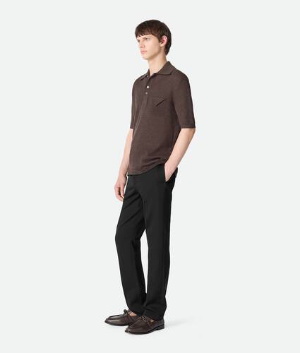Hose aus Grain-de-Poudre