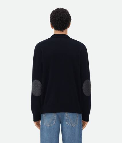 Men's Cashmere Cardigan in Navy Bottega Veneta Australia EN - Image 3
