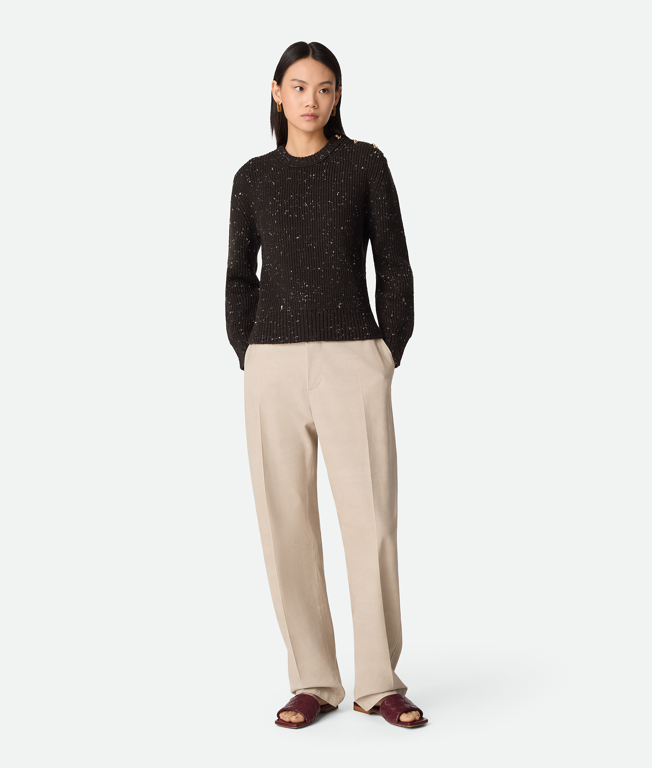 Women's Parco Flat Mule in Barolo Bottega Veneta Hong Kong SAR China EN - Image 2