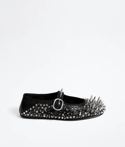 Women's Veneziana Mary-Jane Ballerina in Black Bottega Veneta Macao SAR China EN - Image 1