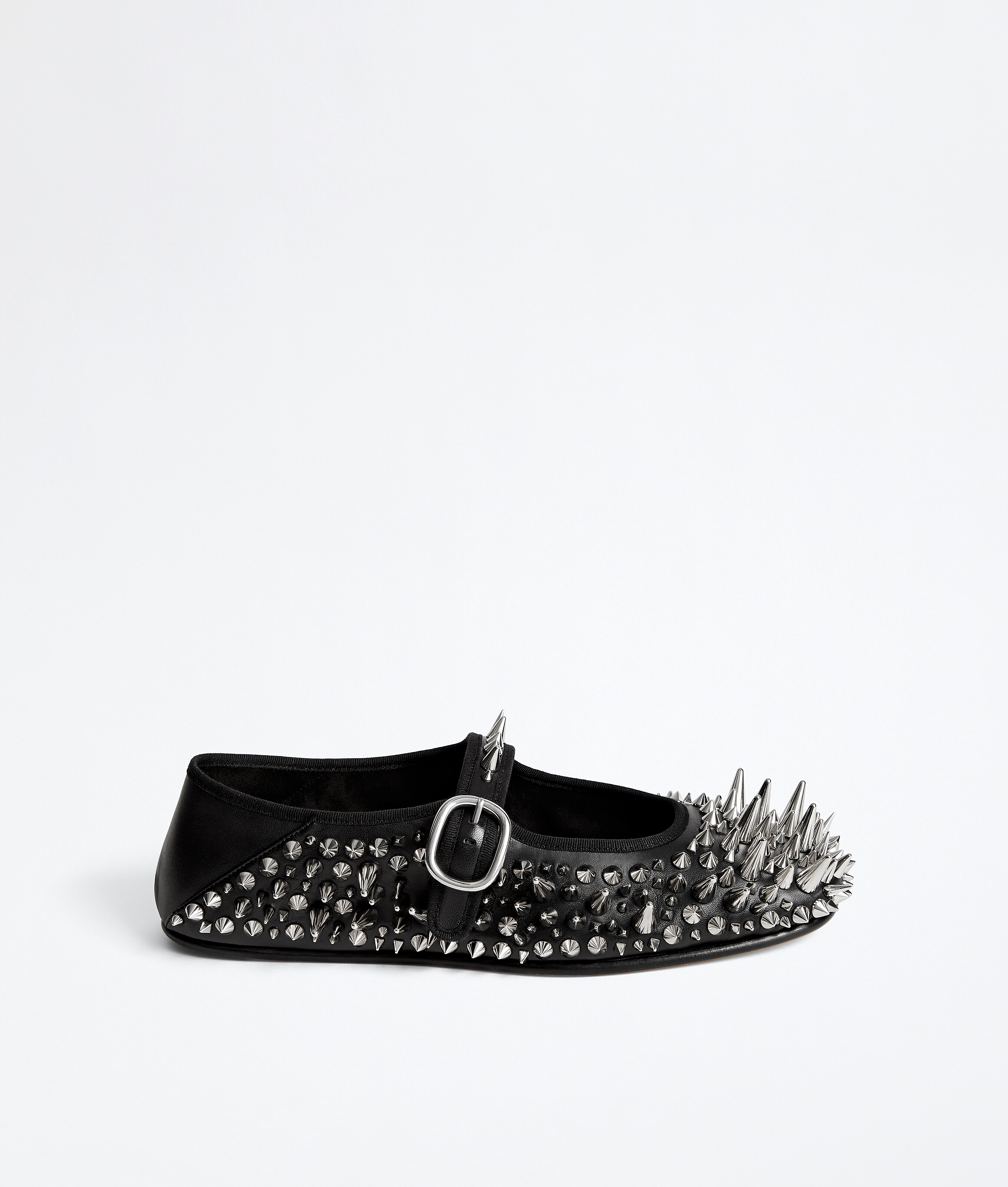 Women's Veneziana Mary-Jane Ballerina in Black | Bottega Veneta MO