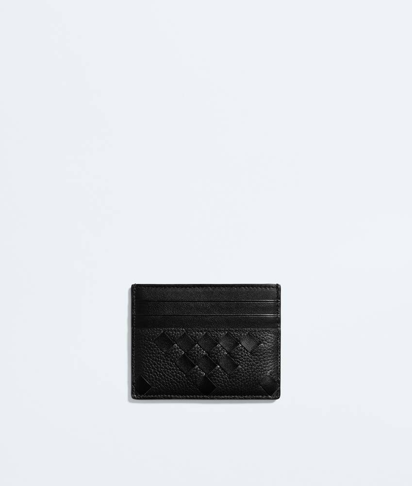 Men's Intrecciato Credit Card Case in Black Bottega Veneta Australia EN - Image 2
