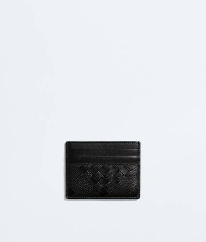 Men's Intrecciato Credit Card Case in Black Bottega Veneta Australia EN - Image 2