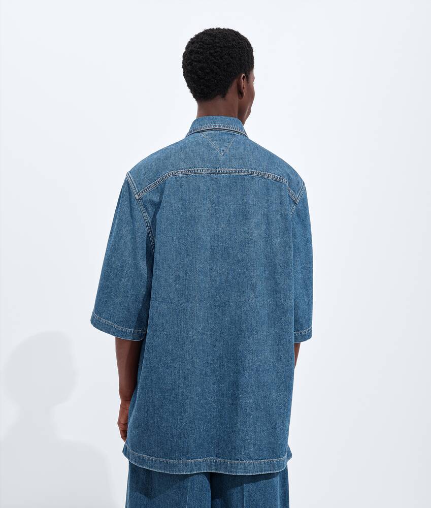 Chemise en denim bleu atlantique pour Homme en Mid blue Bottega Veneta Canada FR - Image 3