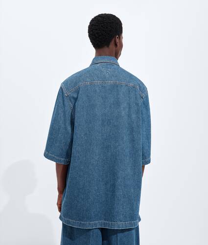 Denim-Hemd in Atlantic Blue f&uuml;r Herren in Mid blue Bottega Veneta &Ouml;sterreich DE - Image 3