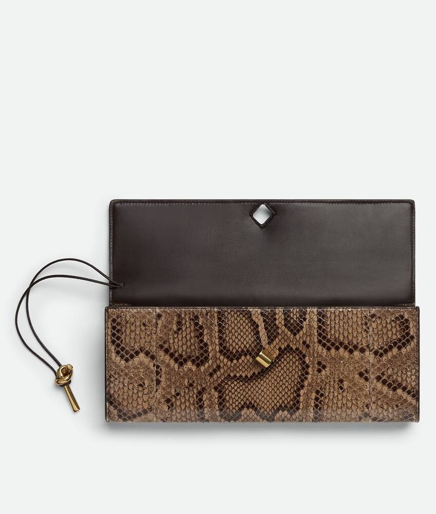 Women's Andiamo Clutch in Python/fondant Bottega Veneta Norway EN - Image 4