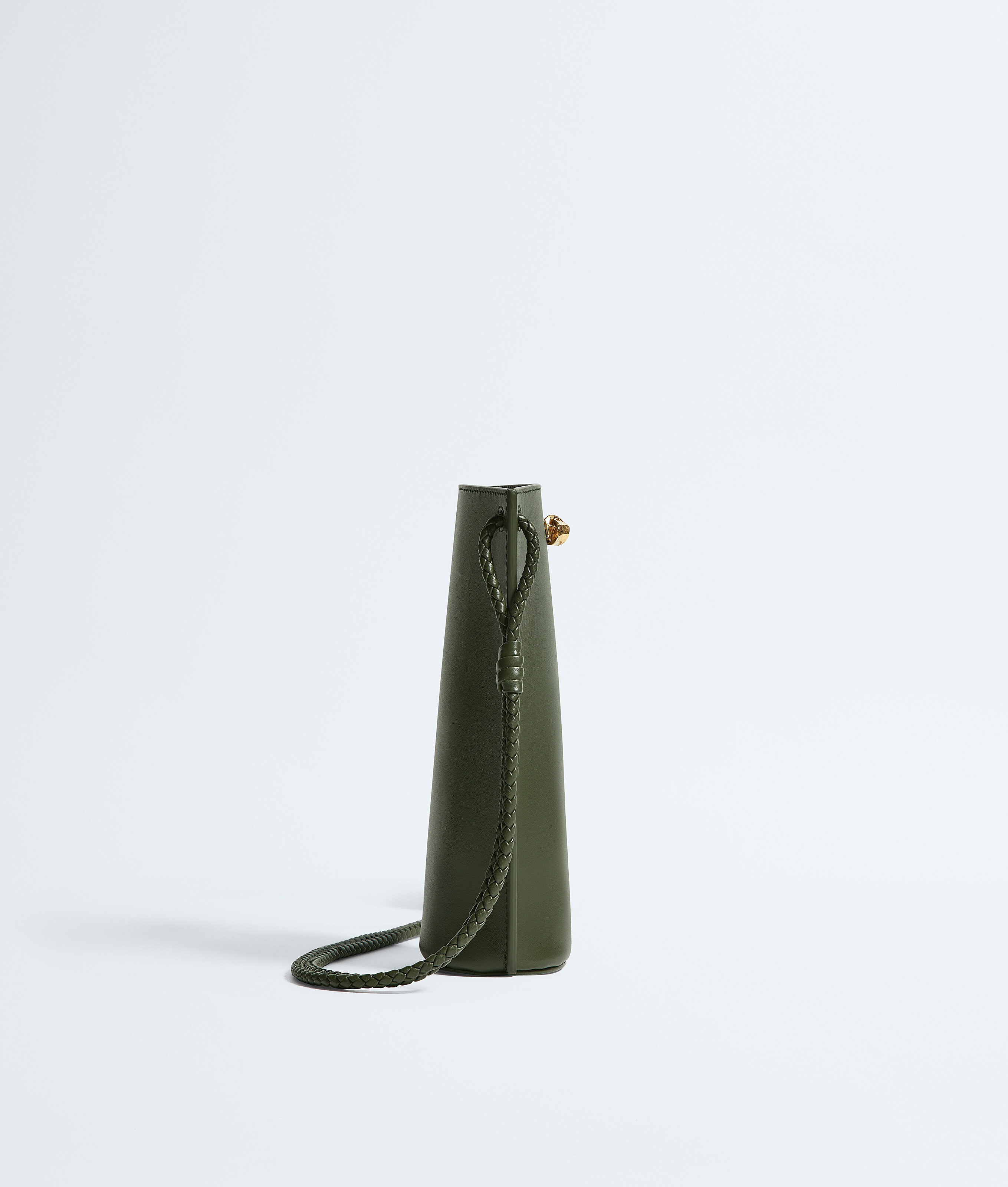 Women's Bacio Phone Bucket in Green tweed Bottega Veneta Luxembourg EN - Image 4