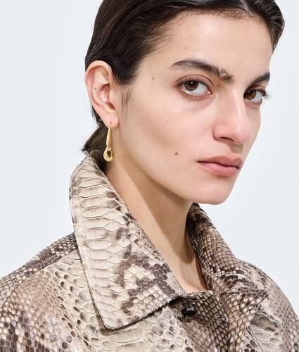 Women's Drop Pendant Earrings in Yellow gold Bottega Veneta Bulgaria EN - Image 2