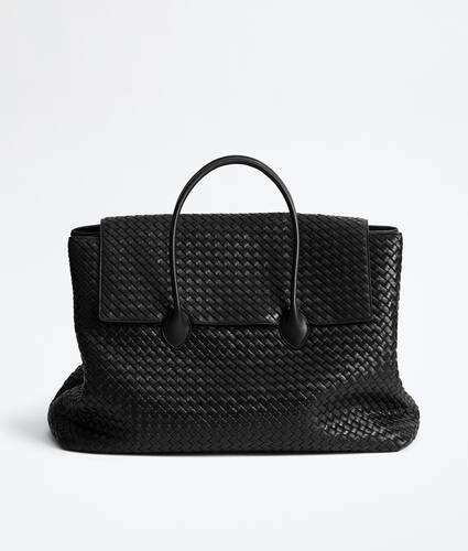 Men's Large Piega Tote in Black Bottega Veneta Hong Kong SAR China EN - Image 1