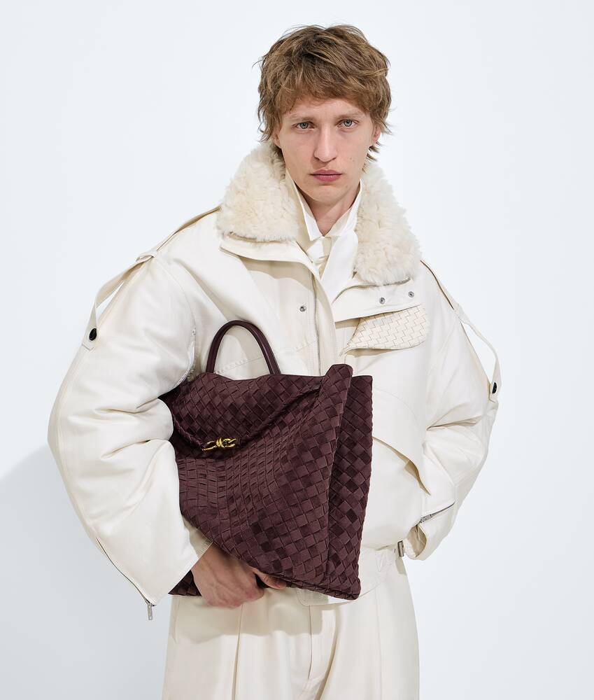 Women's Large Andiamo in Deep mahogany Bottega Veneta Japan EN - Image 6
