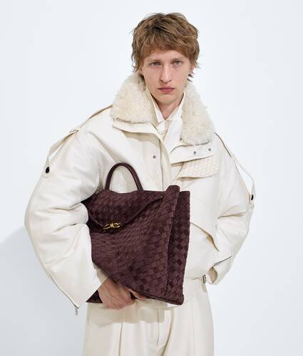 Women's Large Andiamo in Deep mahogany Bottega Veneta Japan EN - Image 6