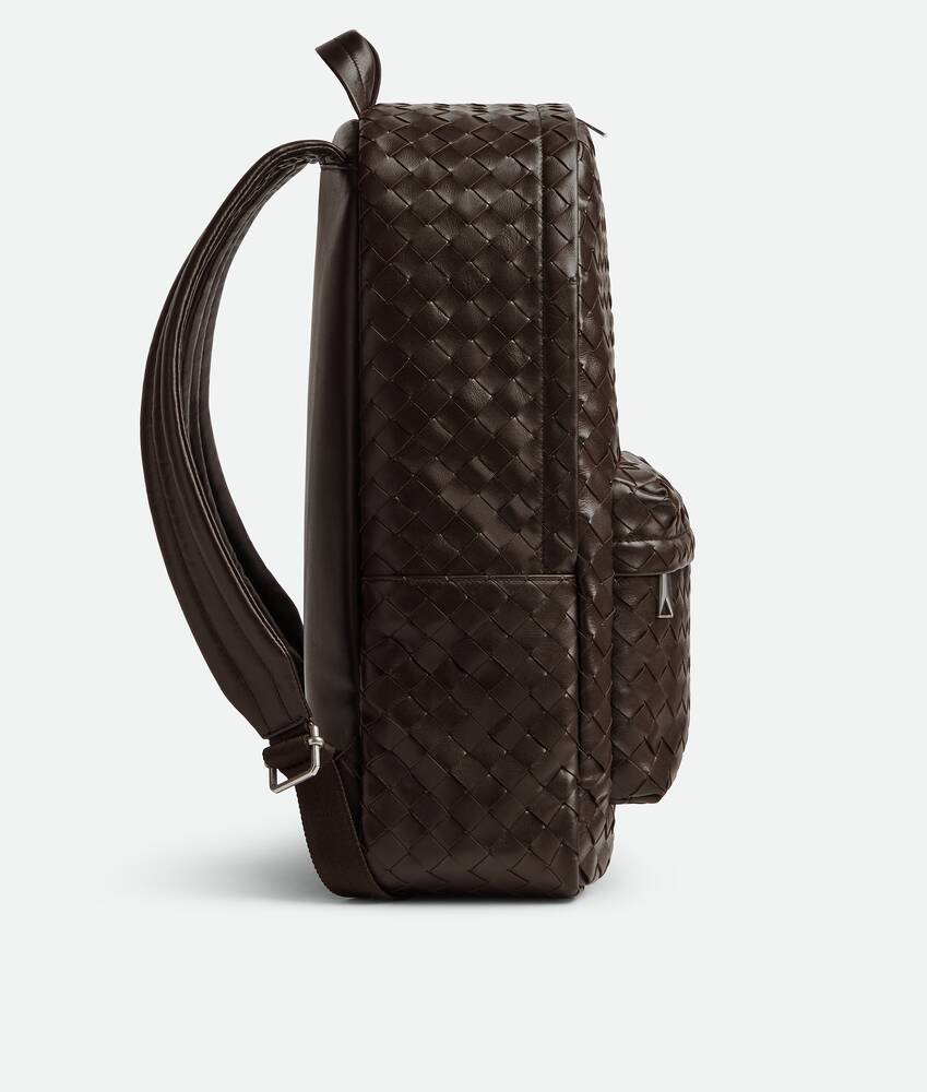 bottega veneta intrecciato brown leather bag backpack Vintage Woven Handle drop Men's Intrecciato Backpack in Fondant