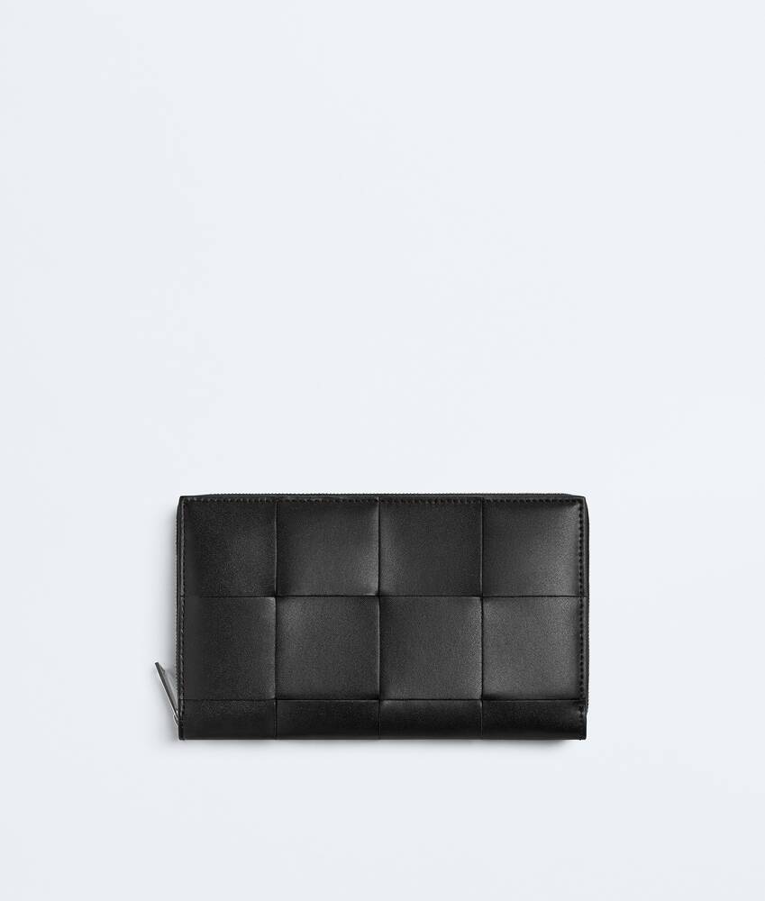 Cassette Zip Around Wallet in Black/parakeet