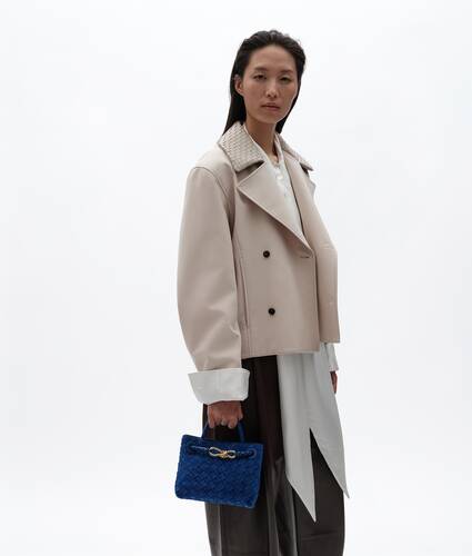 Women's Mini Andiamo in Blue royal Bottega Veneta Singapore EN - Image 7