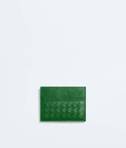 Men's Woven Mycelium Credit Card Case in Shamrock Bottega Veneta Croatia EN - Image 2