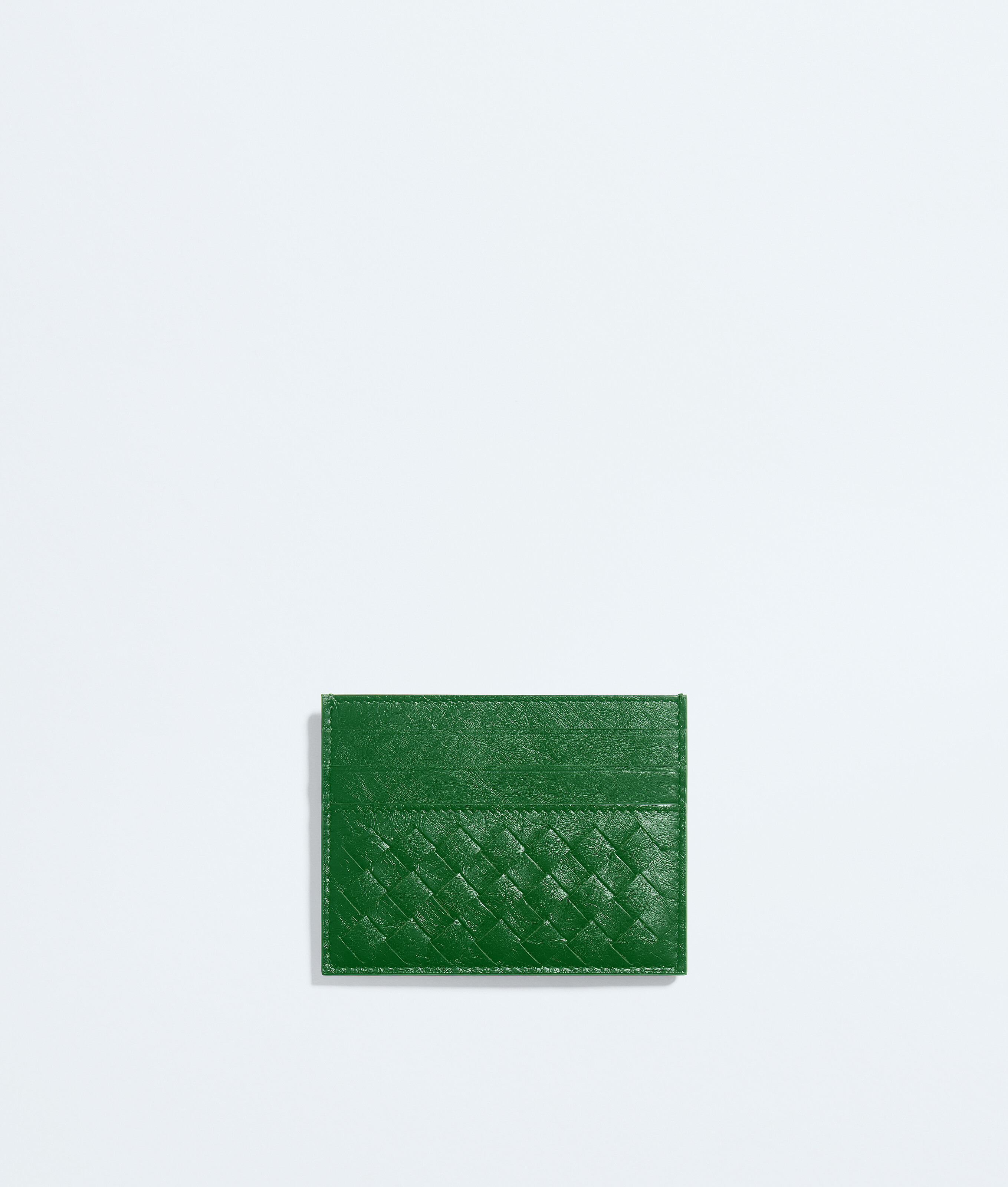 Men's Woven Mycelium Credit Card Case in Shamrock Bottega Veneta Luxembourg EN - Image 2