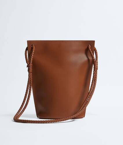 Women's Medium Bacio Bucket in Tannin Bottega Veneta United States EN - Image 5